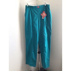 2XL Dickies Scrub Bottoms Pull Up Elastic ‎ Medical Pant Color Is Teal Green NWT